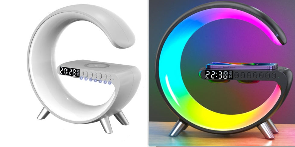Web Based New Intelligent G Shaped LED Lamp Bluetooth Speake Wireless Charger Atmosphere Lamp App Control For Bedroom Home Decor