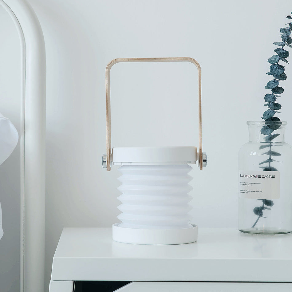 Web Based Foldable Touch Dimmable Reading LED Night Light Portable Lantern Lamp USB Rechargeable For Home Decor