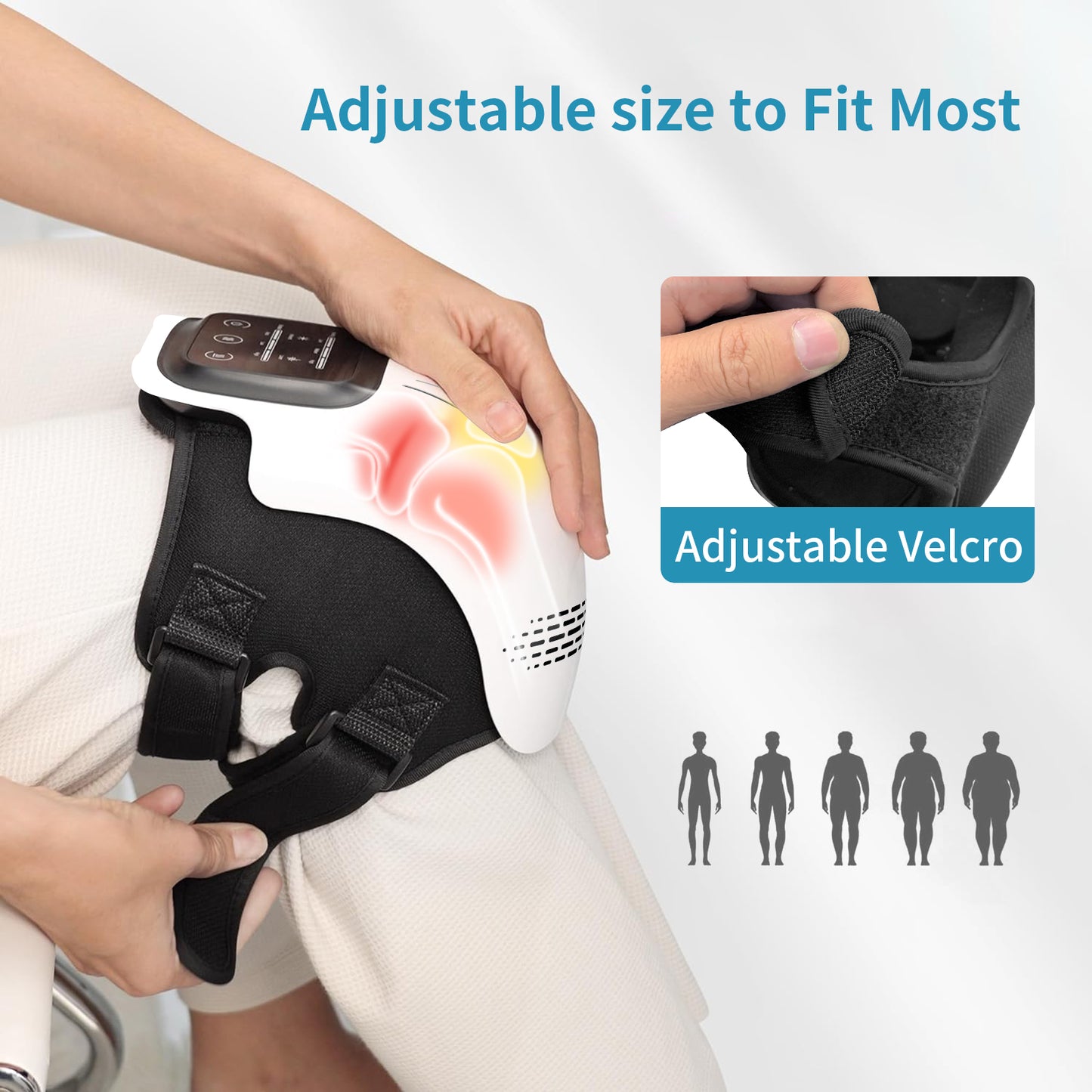 Web Based Intelligent Home Use Electric Intelligent Kneading Heating Knee Massager Rechargeable Pain Relief Infrared Laser Vibration Knee Massager