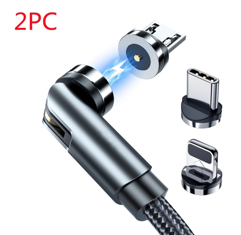 Web Based Essager Rotate Magnetic Cable 360 Degree USB Type C Charging Cable Fast Charging Magnet Charger 540 Rotate Micro Magnetic Cable