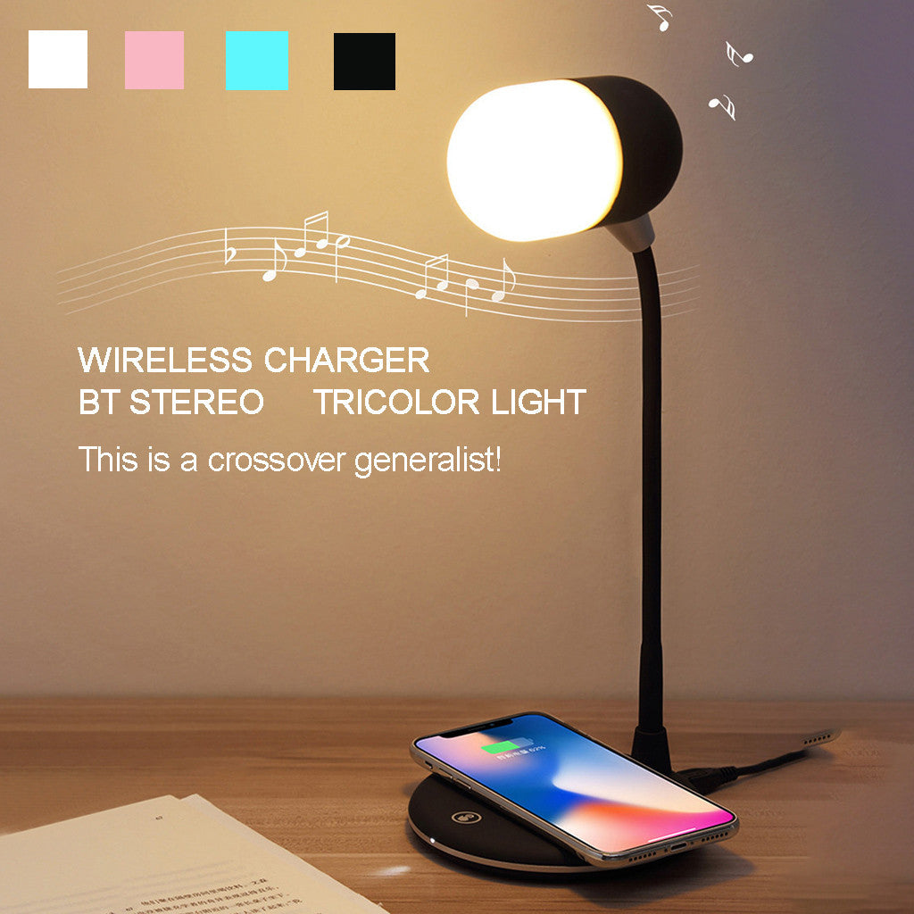 Web Based Three-in-one Night Light Wireless Speaker Charger Light