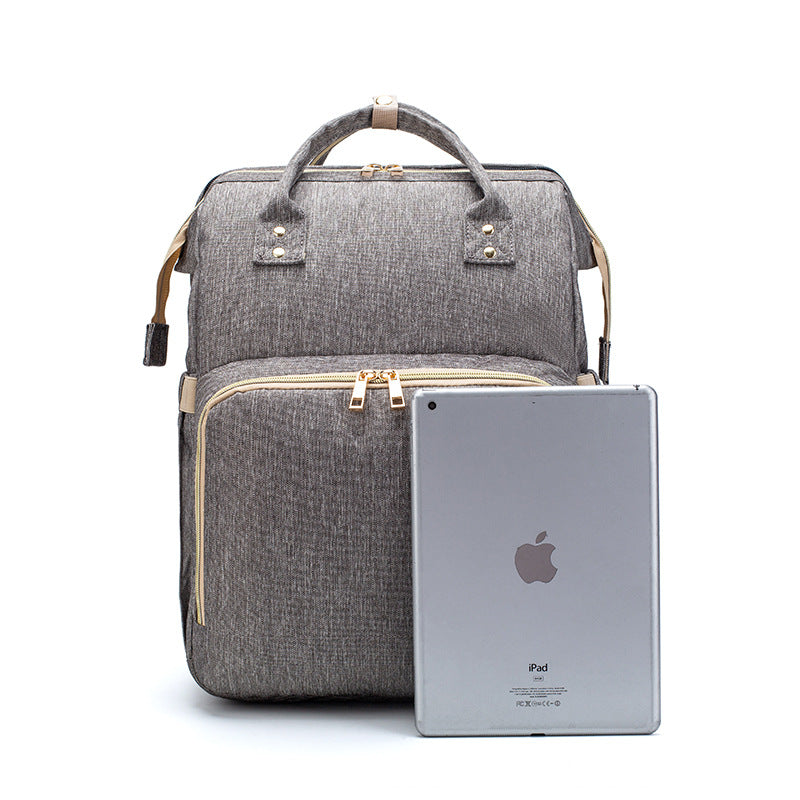 Web Based USB Charging Version Mommy Bed Backpack Folding Large Capacity Multi-function