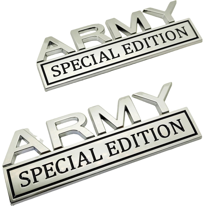 Web Based 2pack Army Special Edition Emblems, Army Car Emblem 3D Badge Decal Car Truck SUV,Refrigerator Sticker,Window Display Stickers