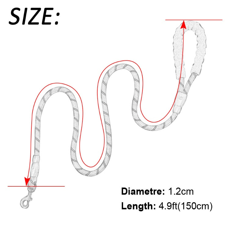 Web Based Reflective Dog Leash Nylon Pet Dog Leash Rope For Small Medium Large Dogs Walking Training Pet Suppiles