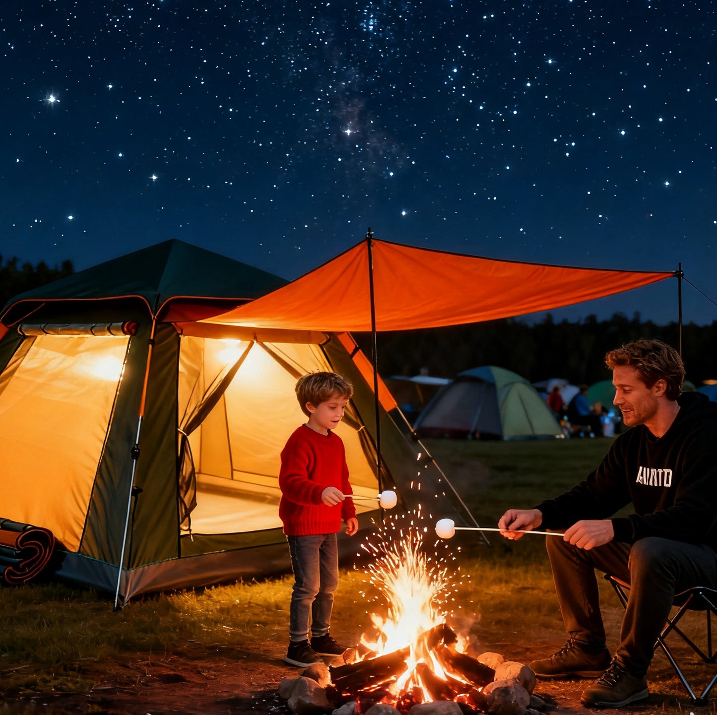 Web Based Family Quick-opening Tent 84.6L X 84.6W X 55.9H Tent Instant Camping Rainproof Tent 2-4 Person Tent Outdoor Tent Camping Tent  Hiking Tent Camping Set Pop-up Tent Outdoor Tent Party Portable Tent