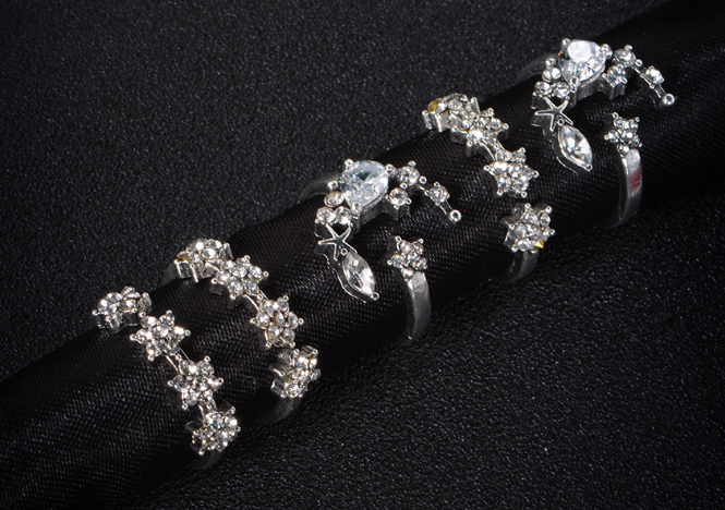 WebBased Shining Star Tassel Earrings Back Hanging Exquisite Earrings