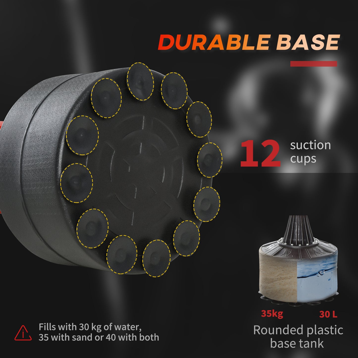 Web Based Boxing Bag, Freestanding Punching Bag with Speed Ball, Rotating Boxing Bar and Gloves, Weighted Base