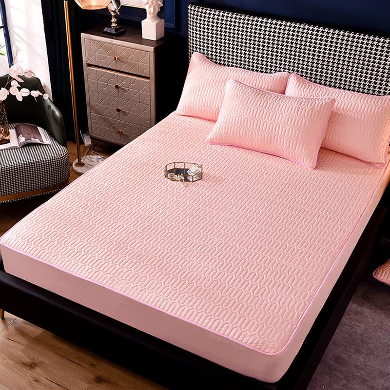Web Based Quilted And Thickened All-inclusive Dust-proof Single-piece Fitted Sheet