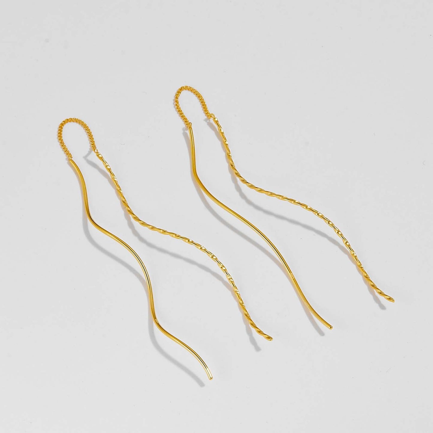 Web Based Women's Fashion Simple Style Long Tassel Earrings