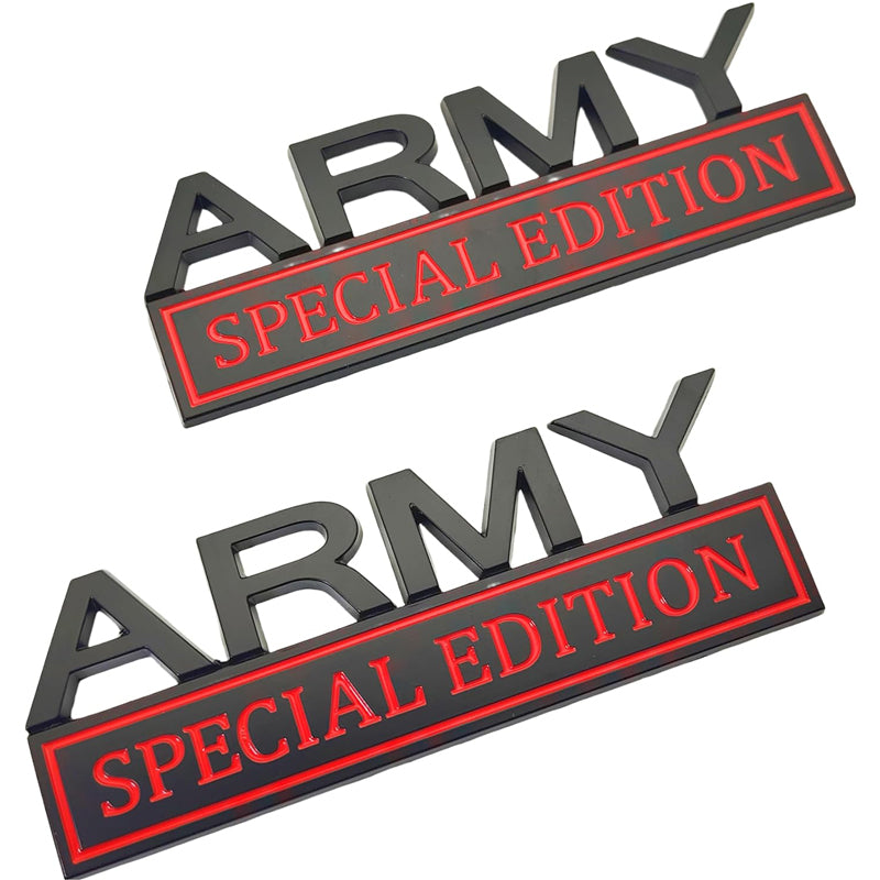 Web Based 2pack Army Special Edition Emblems, Army Car Emblem 3D Badge Decal Car Truck SUV,Refrigerator Sticker,Window Display Stickers