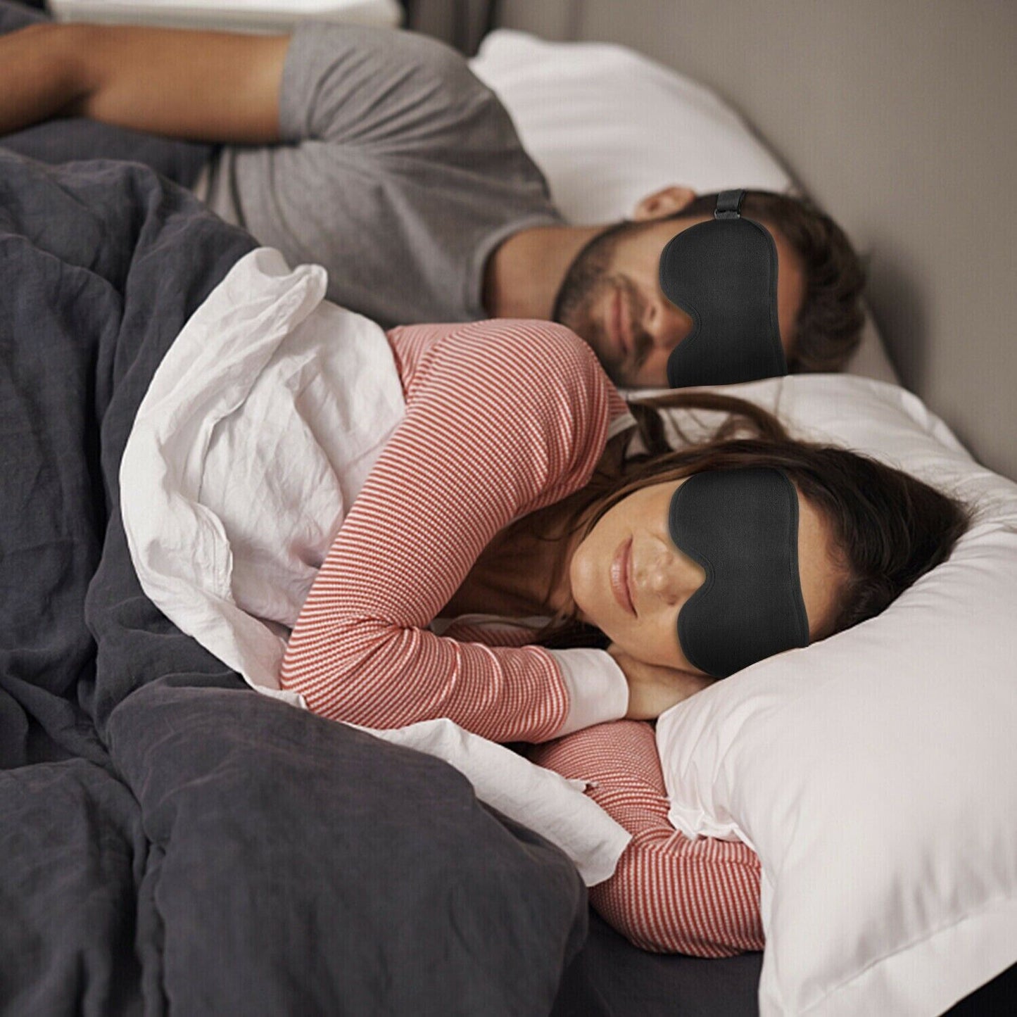 Web BasedTravel 3D Eye Mask Sleep Soft Padded Shade Cover Rest Relax Sleeping Blindfold