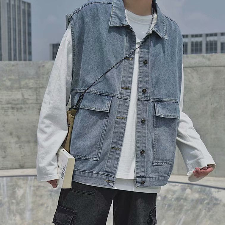 Web Based Fashion Personality Cowboy Vest Man