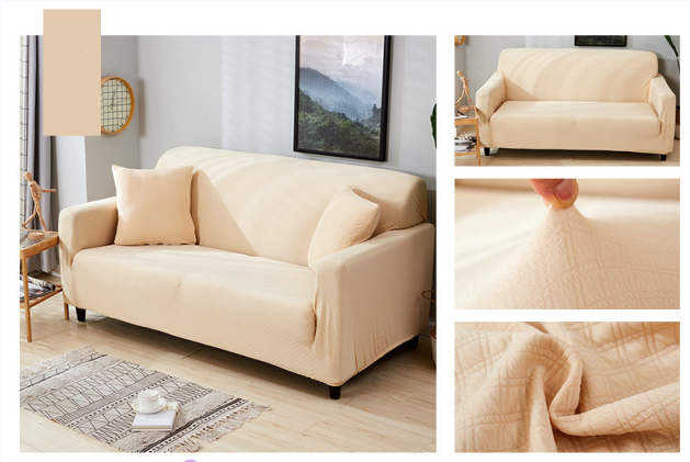 Web Based Pure color stretch waterproof sofa cover