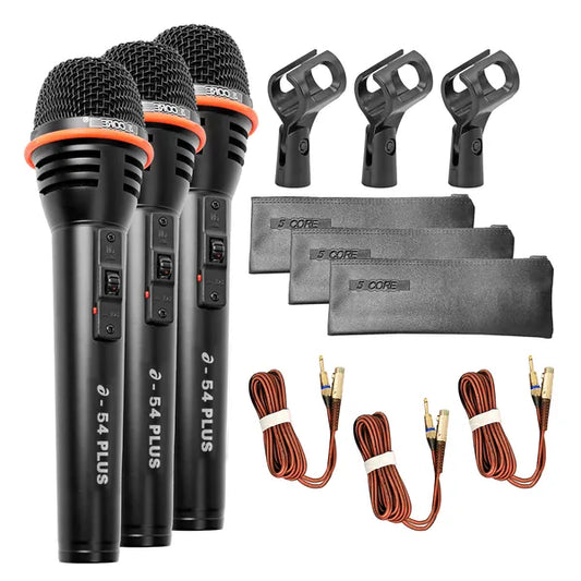 Web Based 5Core Microphone Dynamic Mic Karaoke Singing Studio XLR Mics Handheld Microfono