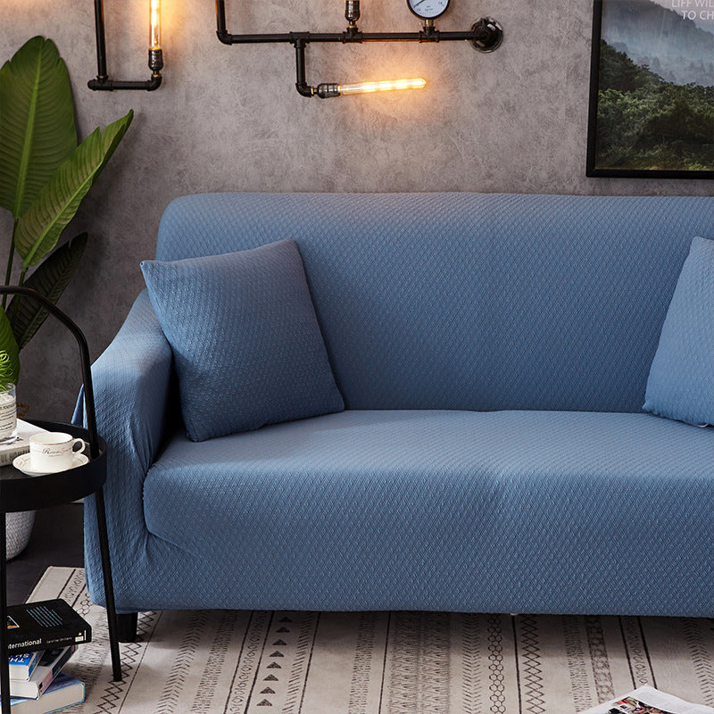 Web Based Pure color stretch waterproof sofa cover