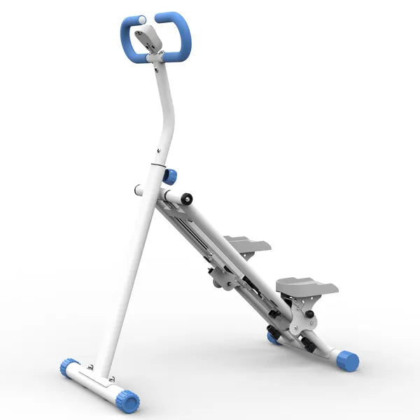 Web Based Stair Stepper With Resistance Home-Upgrade Vertical Climber Workout Machine For Full-Body Exercise Climber Fitness Equipment With Stable Frame Adjustable Handlebar-Blue Not Support Self-pick Up