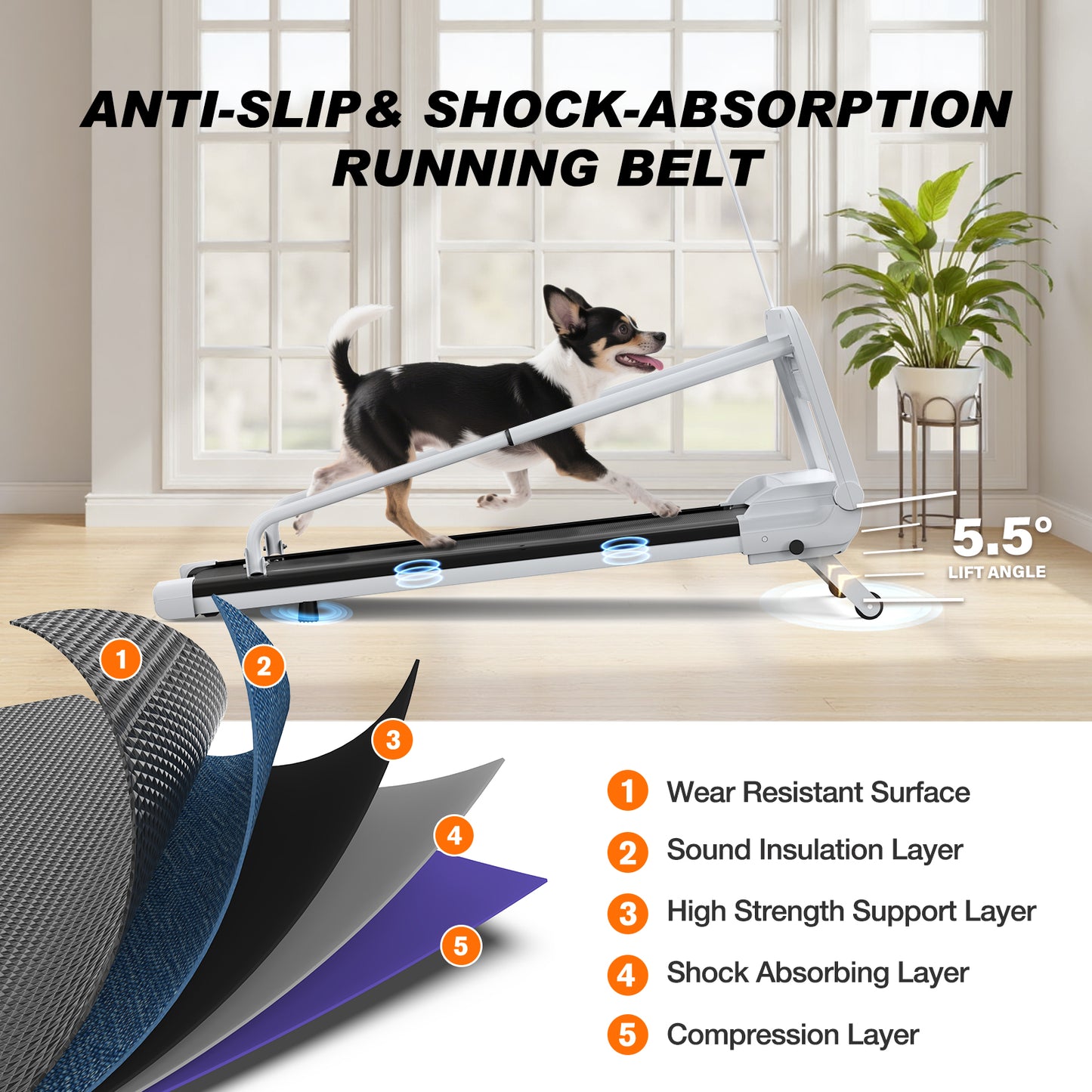 Web Based New Quiet Smart Pet Treadmill, Adjustable Speed, Perfect For Small Medium Dogs