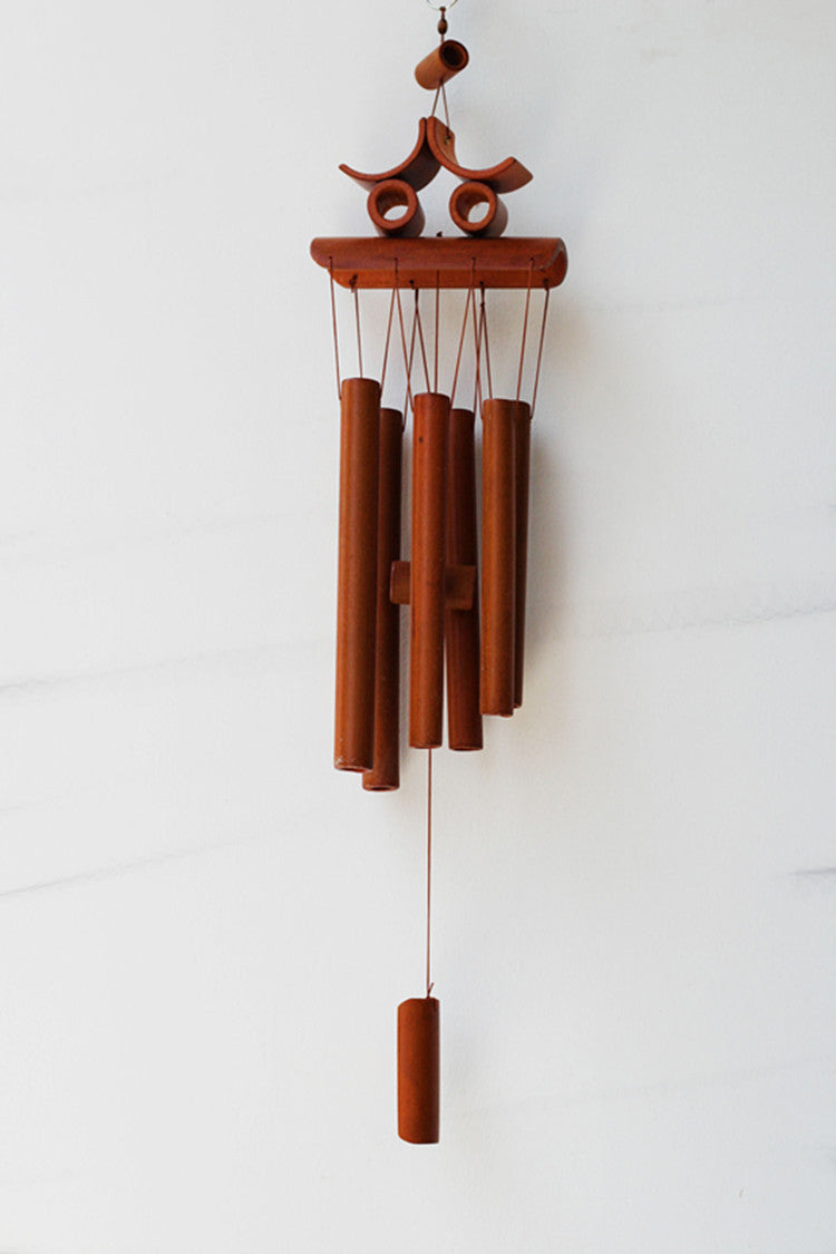 Web Based Garden Handmade Bamboo Wind Chimes, Furniture Decoration Crafts