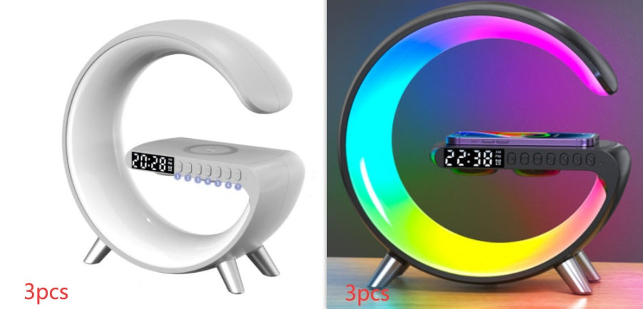 Web Based New Intelligent G Shaped LED Lamp Bluetooth Speake Wireless Charger Atmosphere Lamp App Control For Bedroom Home Decor
