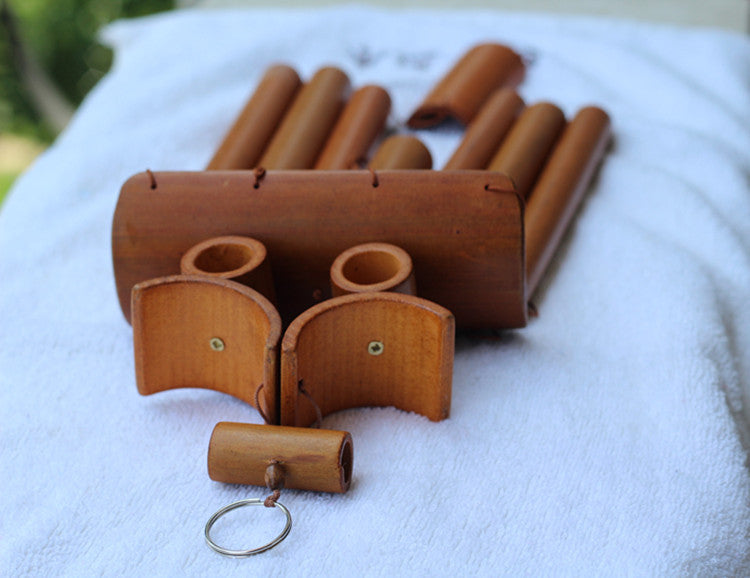 Web Based Garden Handmade Bamboo Wind Chimes, Furniture Decoration Crafts