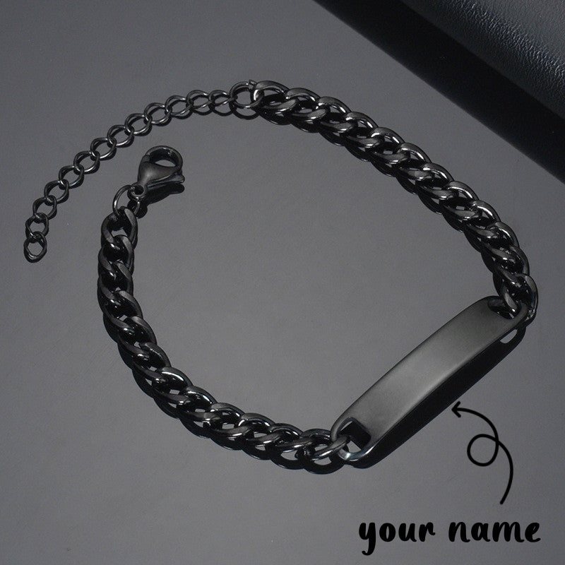 Web Based Custom Laser Engraved Bracelets Personalized Bracelet Engravable Stainless Steel Jewelry Gifts