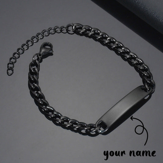 Web Based Custom Laser Engraved Bracelets Personalized Bracelet Engravable Stainless Steel Jewelry Gifts