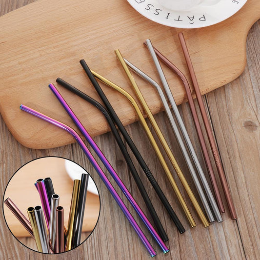 Web Based Colourful Reusable Stainless Steel Straws