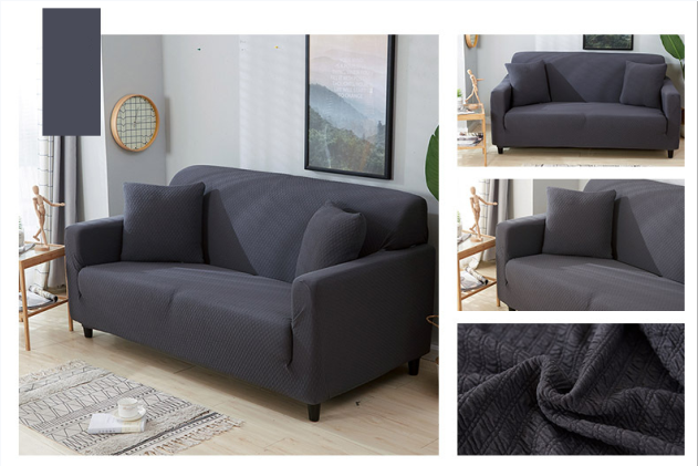 Web Based Pure color stretch waterproof sofa cover