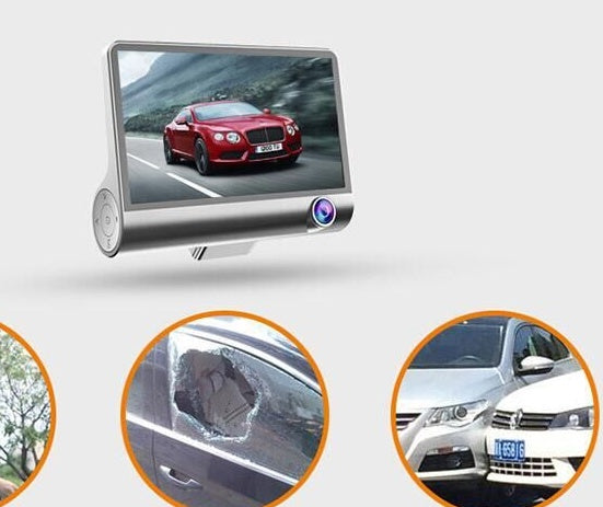 Web Based 1080P High-definition Three-record Driving Recorder