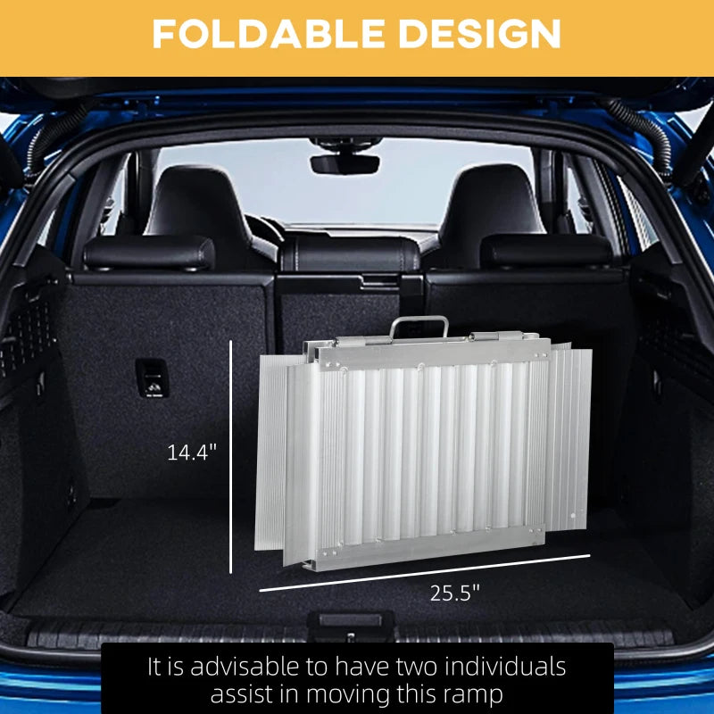 Web Based Skidproof Portable Wheelchair Ramp For Home, Steps, Doorways, Carpeted Foldable Handicap Ramp, Threshold Ramp