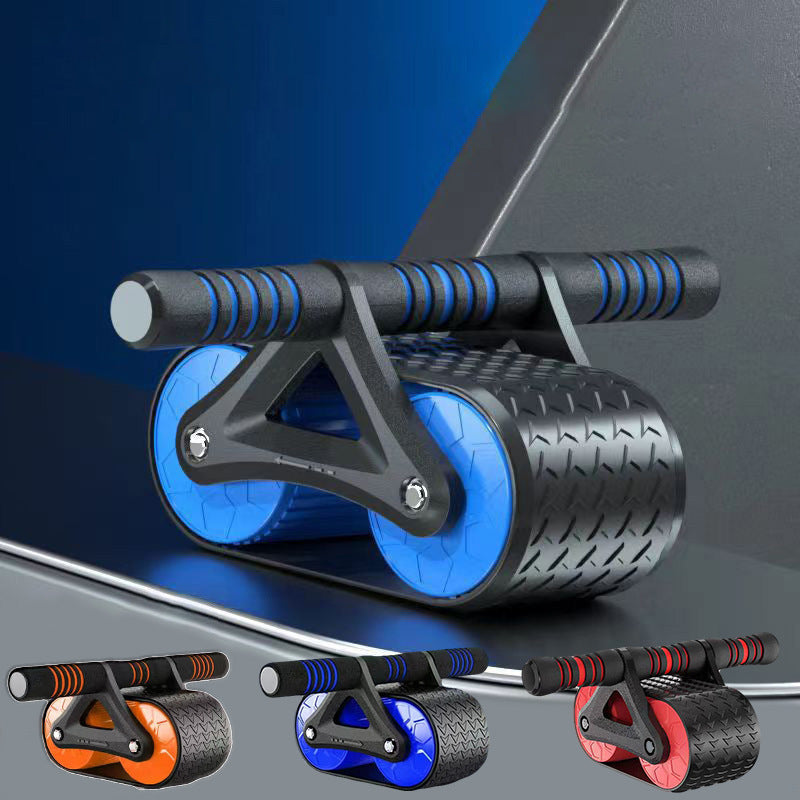 Webbased Double Wheel Abdominal Exerciser Women Men Automatic Rebound Ab Wheel Roller Waist Trainer Gym Sports Home Exercise Devices