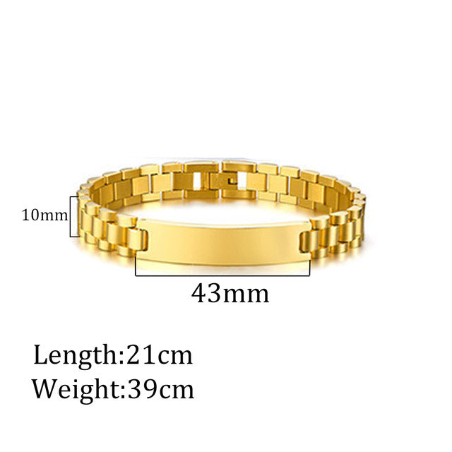 Web Based Custom Laser Engraved Bracelets Personalized Bracelet Engravable Stainless Steel Jewelry Gifts