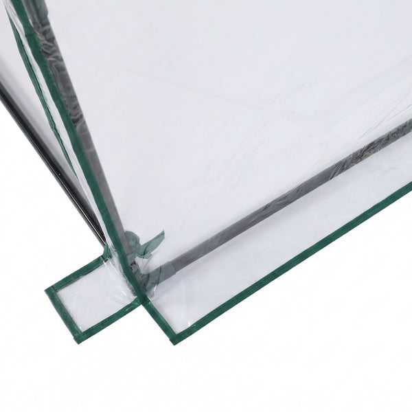 Web Based Mini Greenhouse With PVC Cover, Indoor Outdoor Plant Gardening Green House For Garden Backyard, 106X36X36in, White