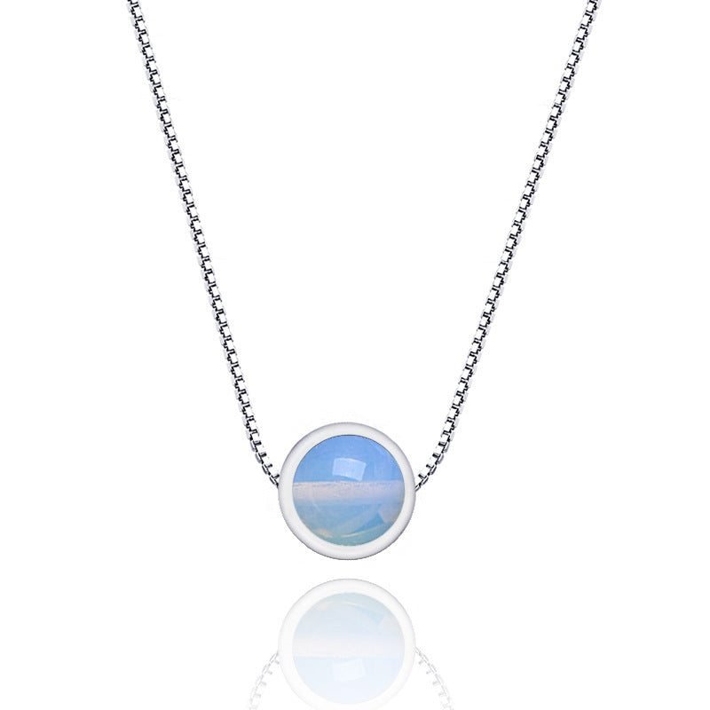 Web Based 925 Sterling Silver Strawberry Quartz Necklace