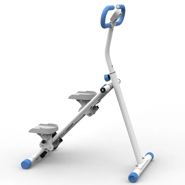 Web Based Stair Stepper With Resistance Home-Upgrade Vertical Climber Workout Machine For Full-Body Exercise Climber Fitness Equipment With Stable Frame Adjustable Handlebar-Blue Not Support Self-pick Up