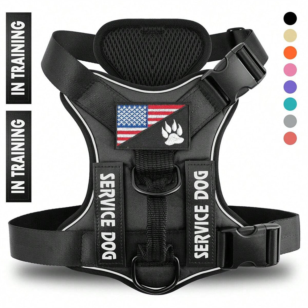 Web Based Reflective Breathable Solid Color Polyester Dog Strap