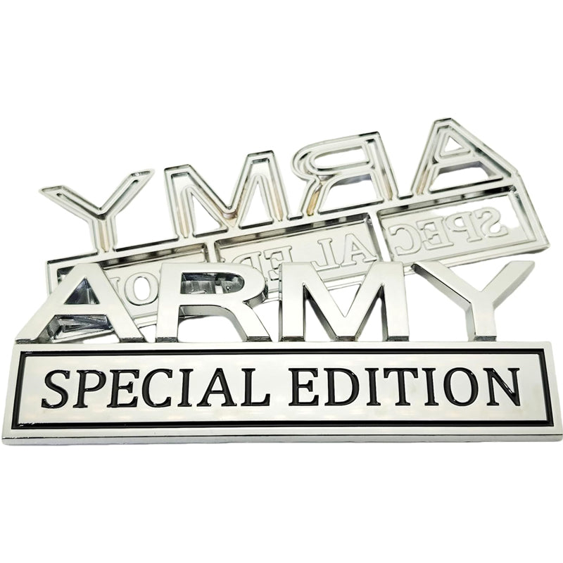 Web Based 2pack Army Special Edition Emblems, Army Car Emblem 3D Badge Decal Car Truck SUV,Refrigerator Sticker,Window Display Stickers