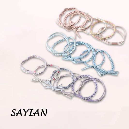 Web Based 6 Pcs Scrunchies - Soft, Stretchy, And Detachable Hair Ties For Ponytails, Hair Elastics, Spiral Hair Ring, And Cute Hair Accessories - Perfect For Girls And Women