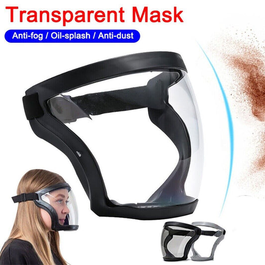 Web Based Full Face Super Protective Mask Anti-fog Shield Safety Transparent Head Cover