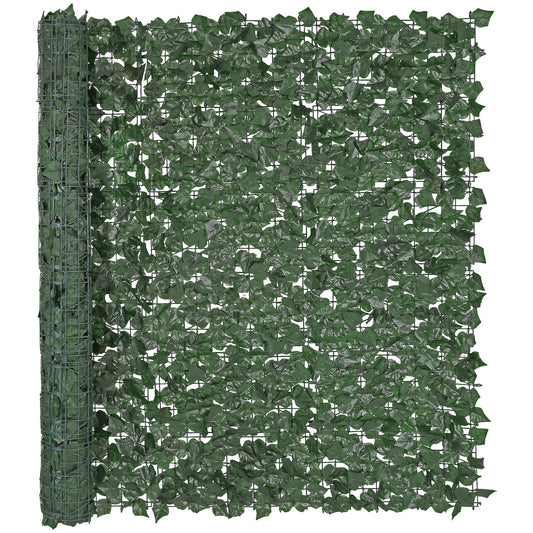 Wb Based Ivy Privacy Fence, 59 X 98 In Artificial Green Wall Screen, Greenery Ivy Fence With Strengthened Joint, Faux Hedges Vine Leaf Decoration For Outdoor Garden, Yard, Balcony, Patio Decor