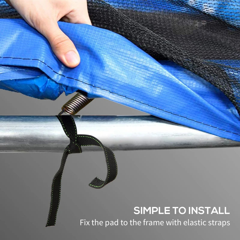 Web Based 14FT Trampoline Spring Cover, Safety Trampoline Pad Replacement, Waterproof And Tear Resistant, All Weather Trampoline Accessories, Multi Color
