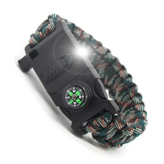 Web Based Outdoor Multifunctional Paracord Bracelet Ligh