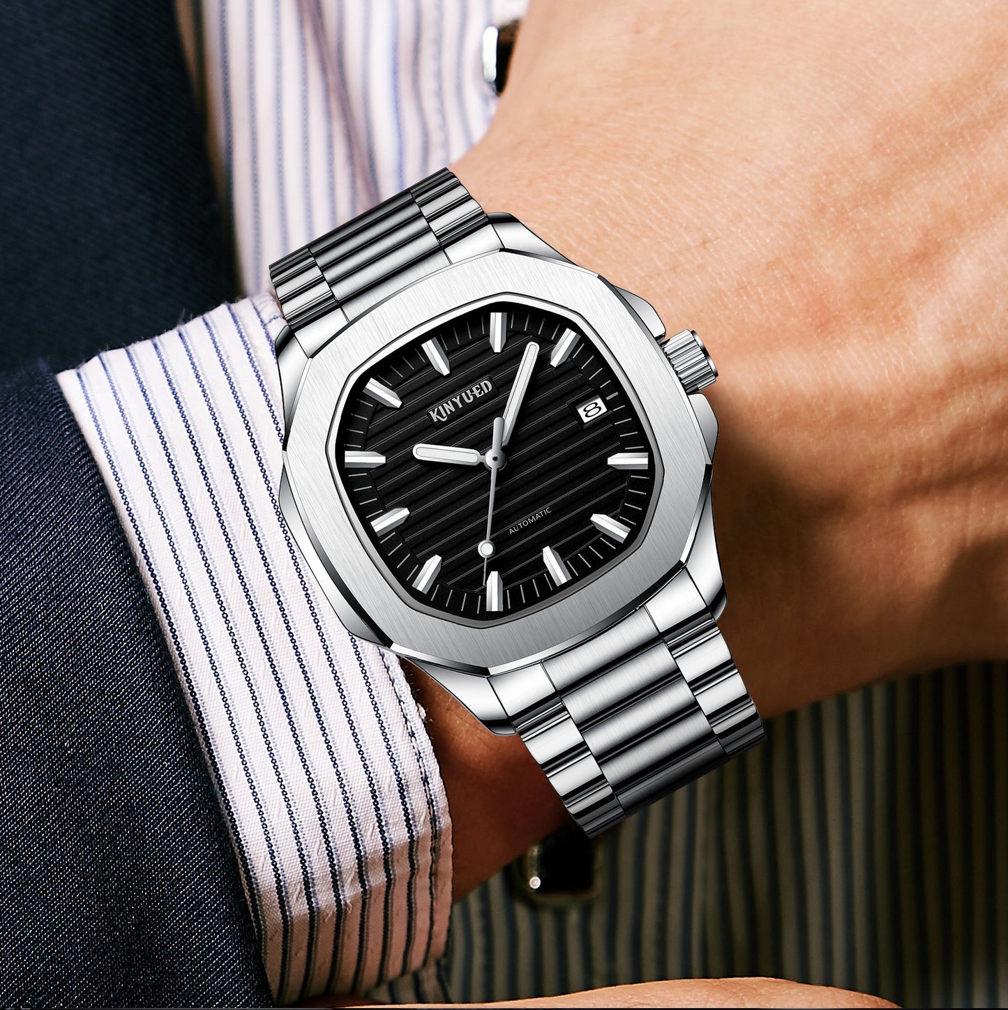 Web Based Men's Luminous Automatic Mechanical Watch