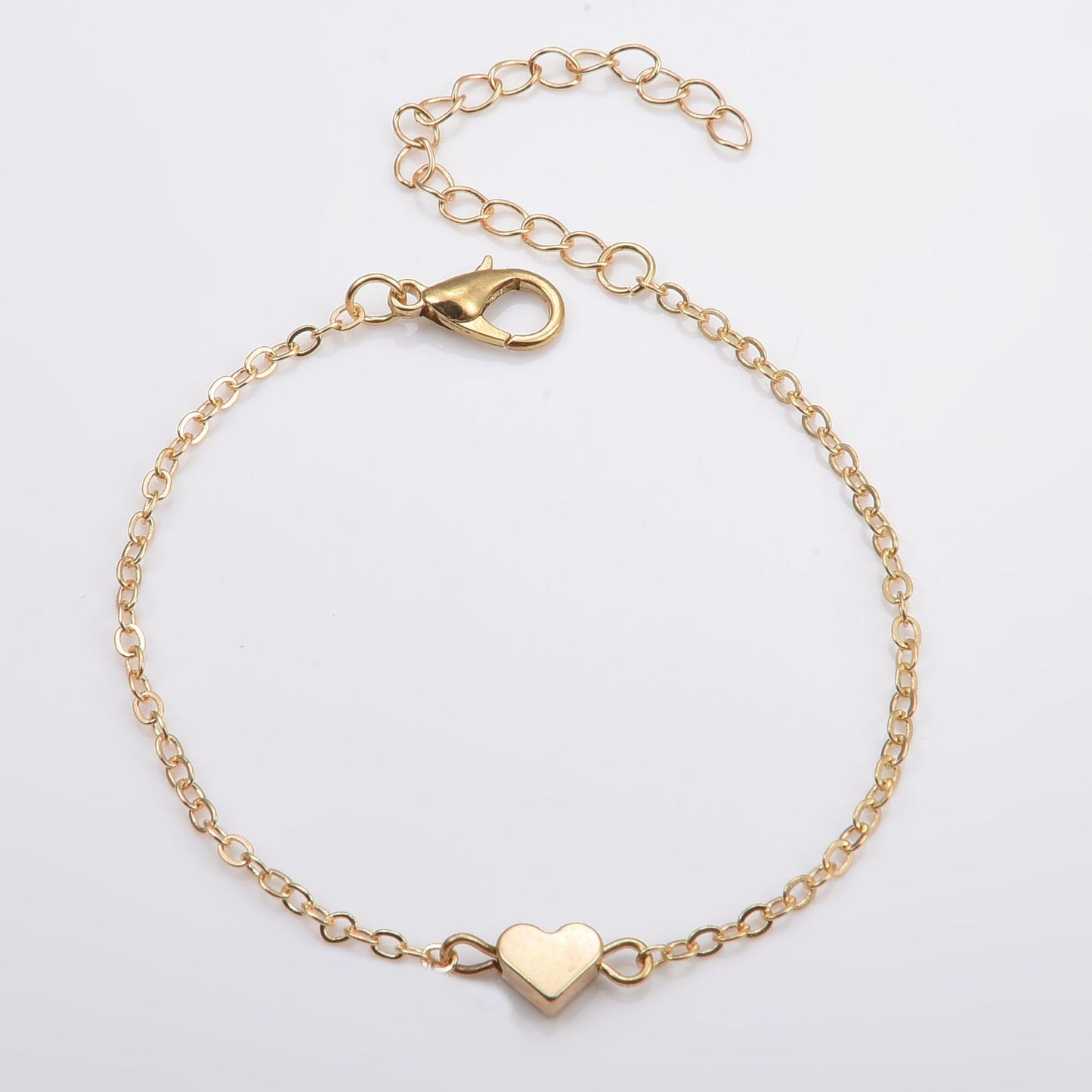 Web Based Fashion Simple Alloy Heart Bracelet