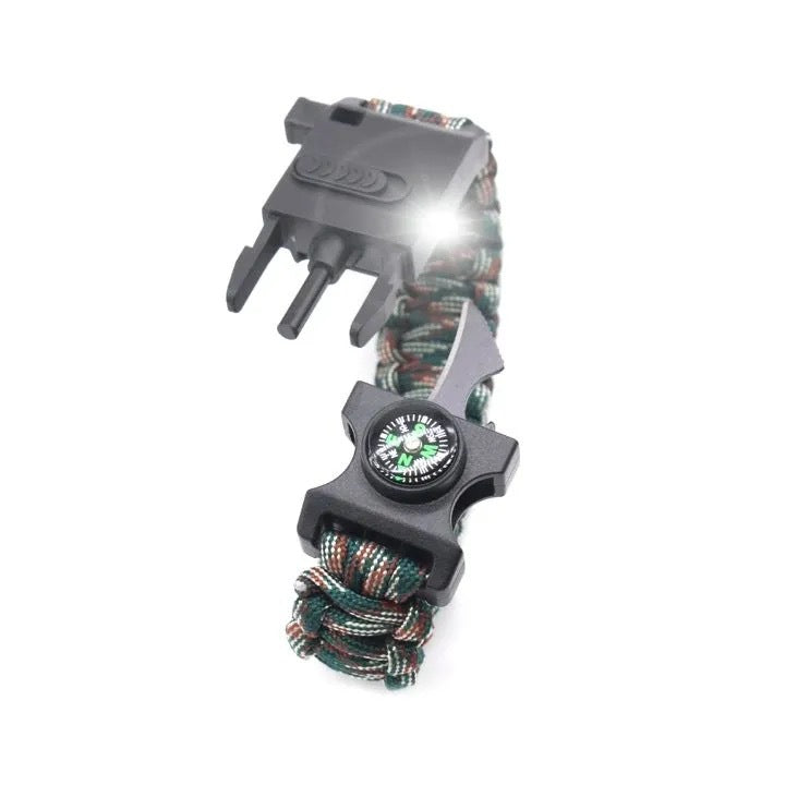 Web Based Outdoor Multifunctional Paracord Bracelet Ligh