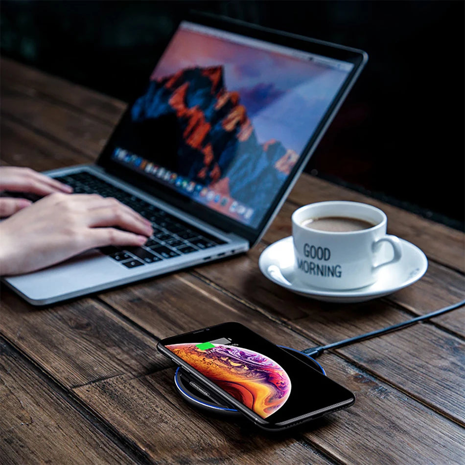 Web Based Wireless Charger For I-Phone Fast Wireless Charging Pad For Sam-sung High Speed