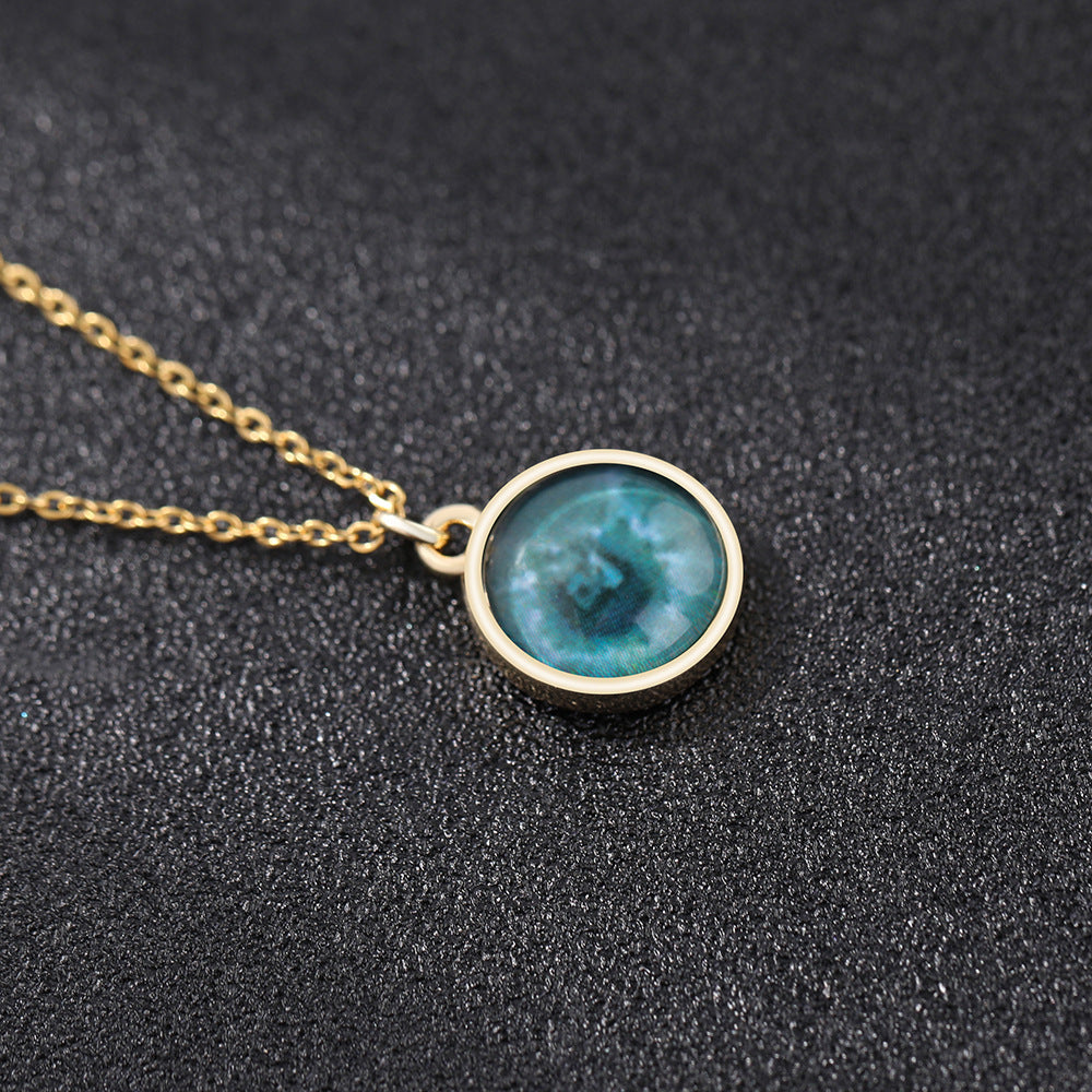 Web Based Custom Iris Necklace Add Eye Photo As A Unique Gift For Loved Ones