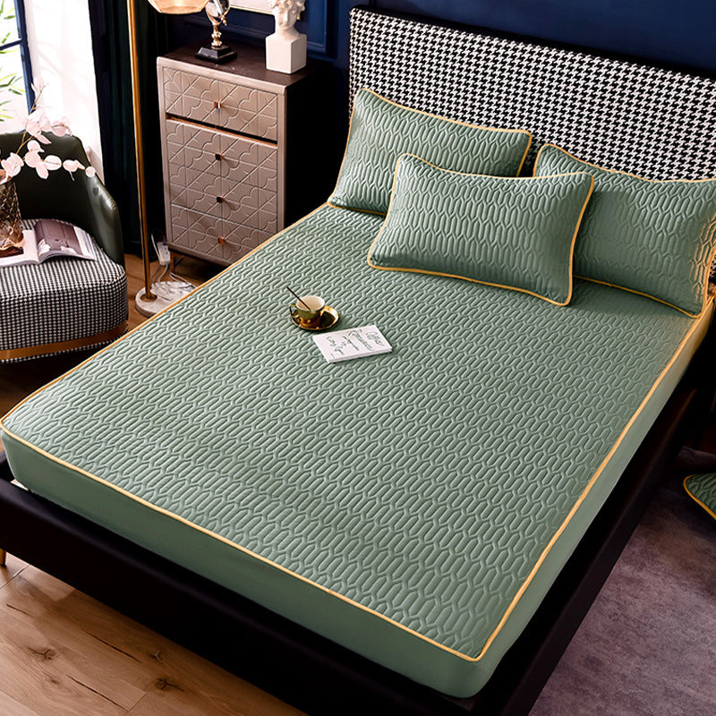 Web Based Quilted And Thickened All-inclusive Dust-proof Single-piece Fitted Sheet