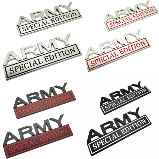 Web Based 2pack Army Special Edition Emblems, Army Car Emblem 3D Badge Decal Car Truck SUV,Refrigerator Sticker,Window Display Stickers