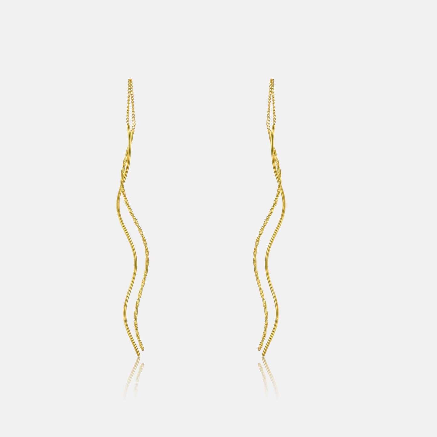 Web Based Women's Fashion Simple Style Long Tassel Earrings